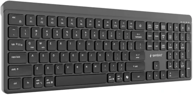 KB-WPS-03 Gembird Bluetooth + 2.4 GHz Bezicni mis + tastatura US layout black Slika 2