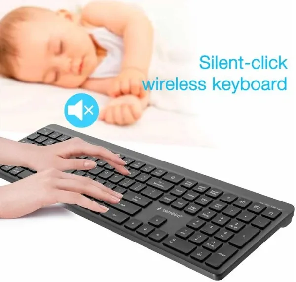 KB-WPS-03 Gembird Bluetooth + 2.4 GHz Bezicni mis + tastatura US layout black Slika 7