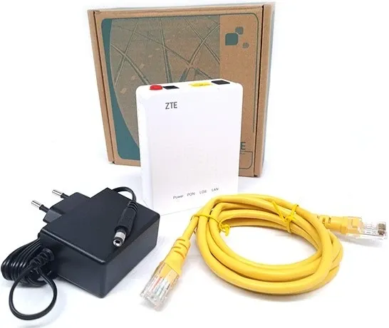 ZTE ONT F601, 1 X APC zeleni konektor konektor Slika 2