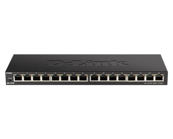 D-Link 16-port Gigabit neupravljiv switch, DGS-1016S/E Slika 1