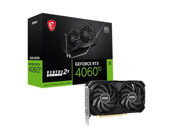 VGA MSI RTX 4060TI VENTUS Black 2X 8G OC Slika 1