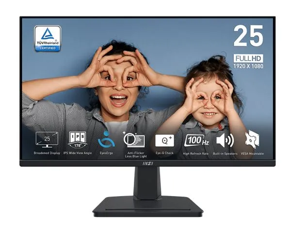 Monitor 25 MSI PRO MP251 FHD IPS 1ms 100Hz HDMI/VGA zvučnici Slika 1