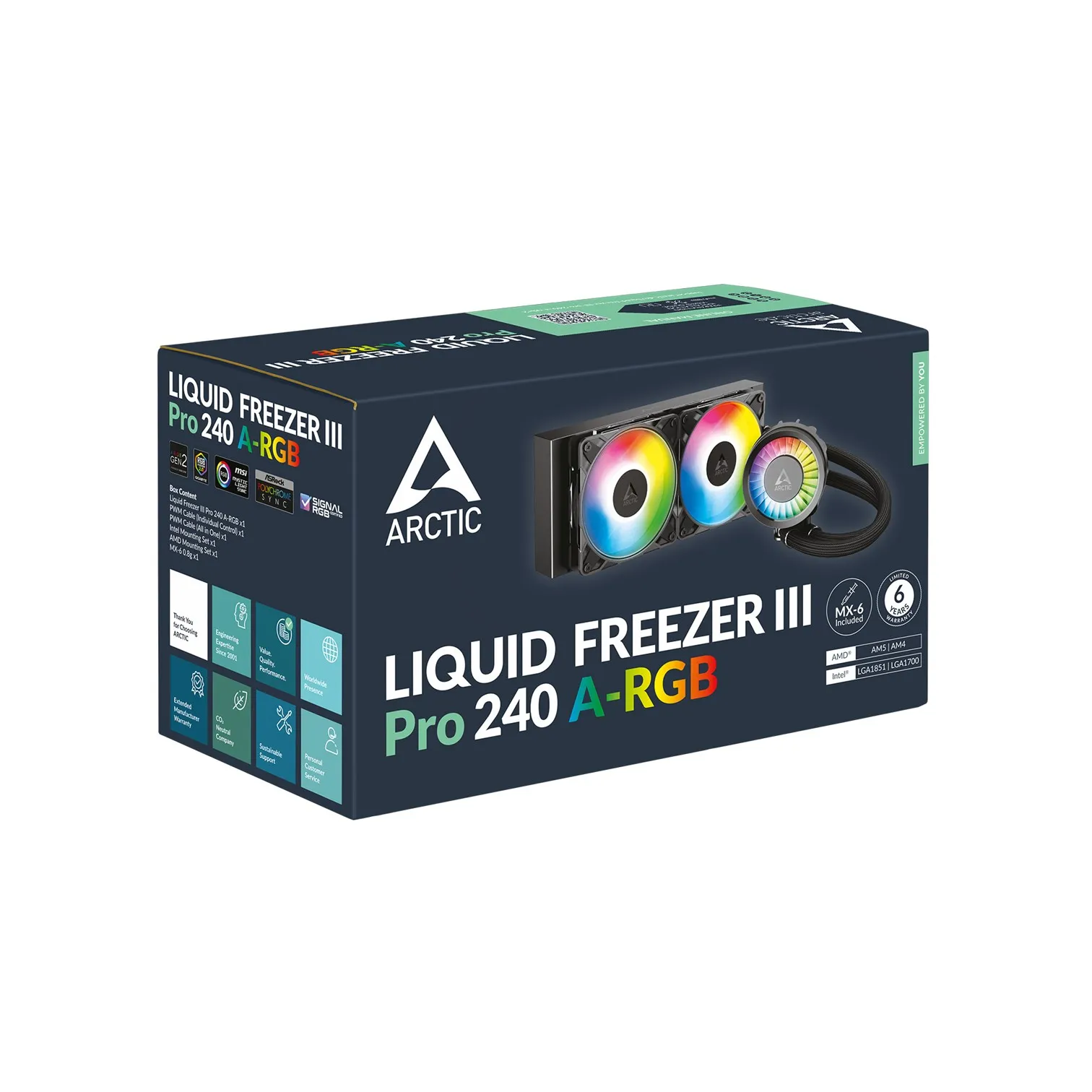 COL CPU AiO LCS Arctic Liquid Freezer III Pro 240 A-RGB (B) Slika 1