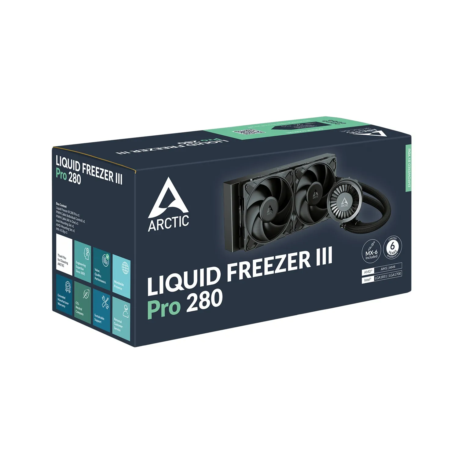 COL CPU AiO LCS Arctic Liquid Freezer III Pro 280 (black) Slika 1