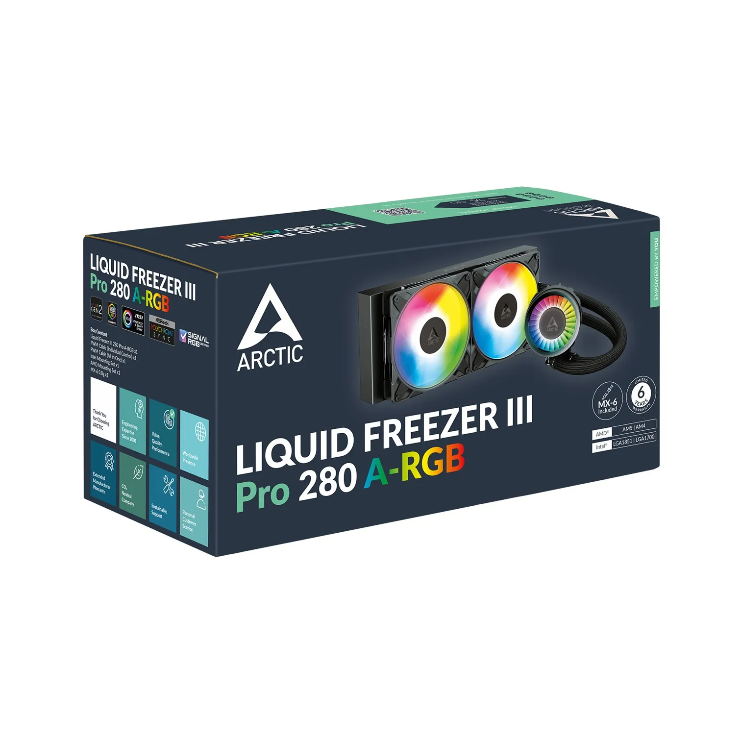 COL CPU AiO LCS Arctic Liquid Freezer III Pro 280 A-RGB (B) Slika 1