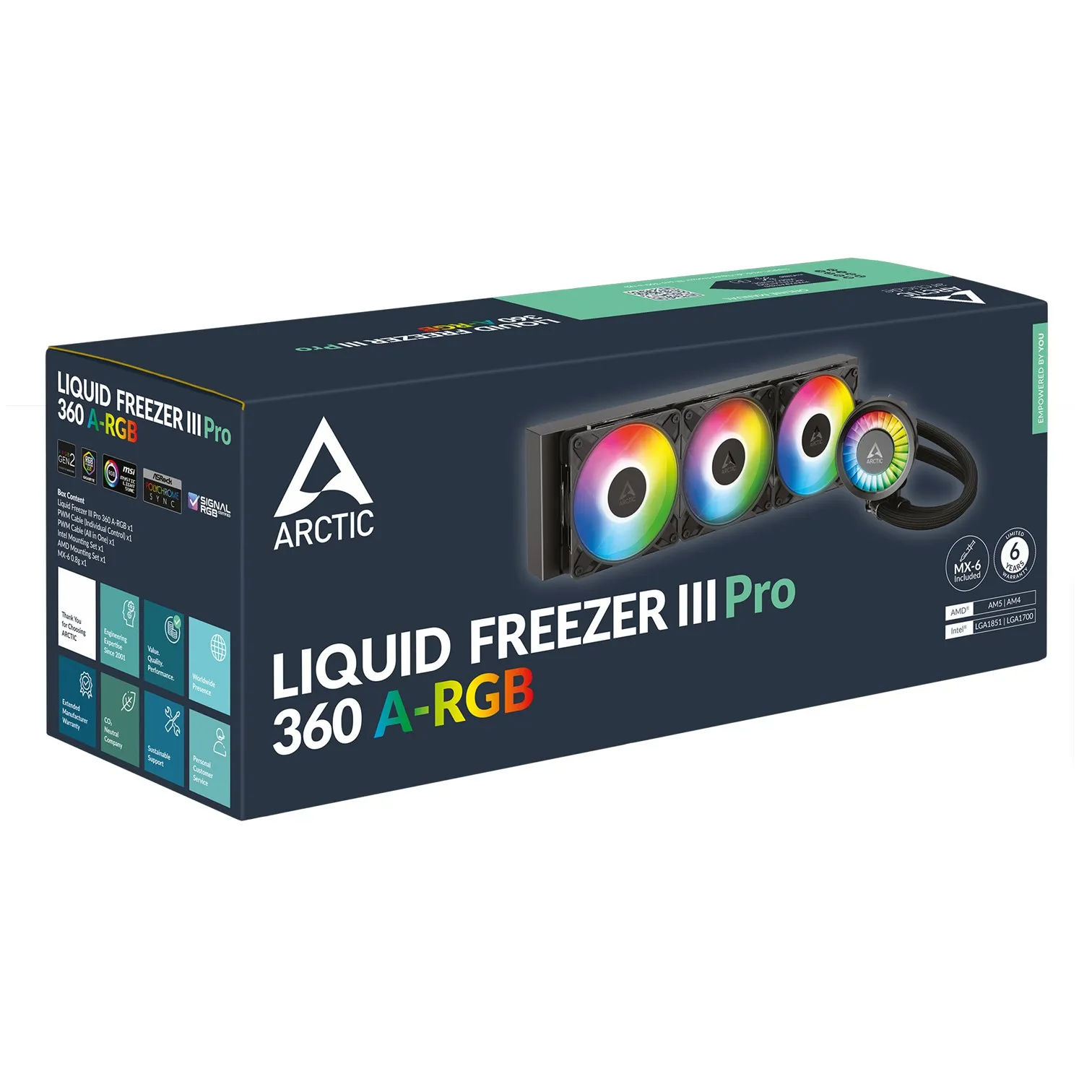 COL CPU AiO LCS Arctic Liquid Freezer III Pro 360 A-RGB (B) Slika 1