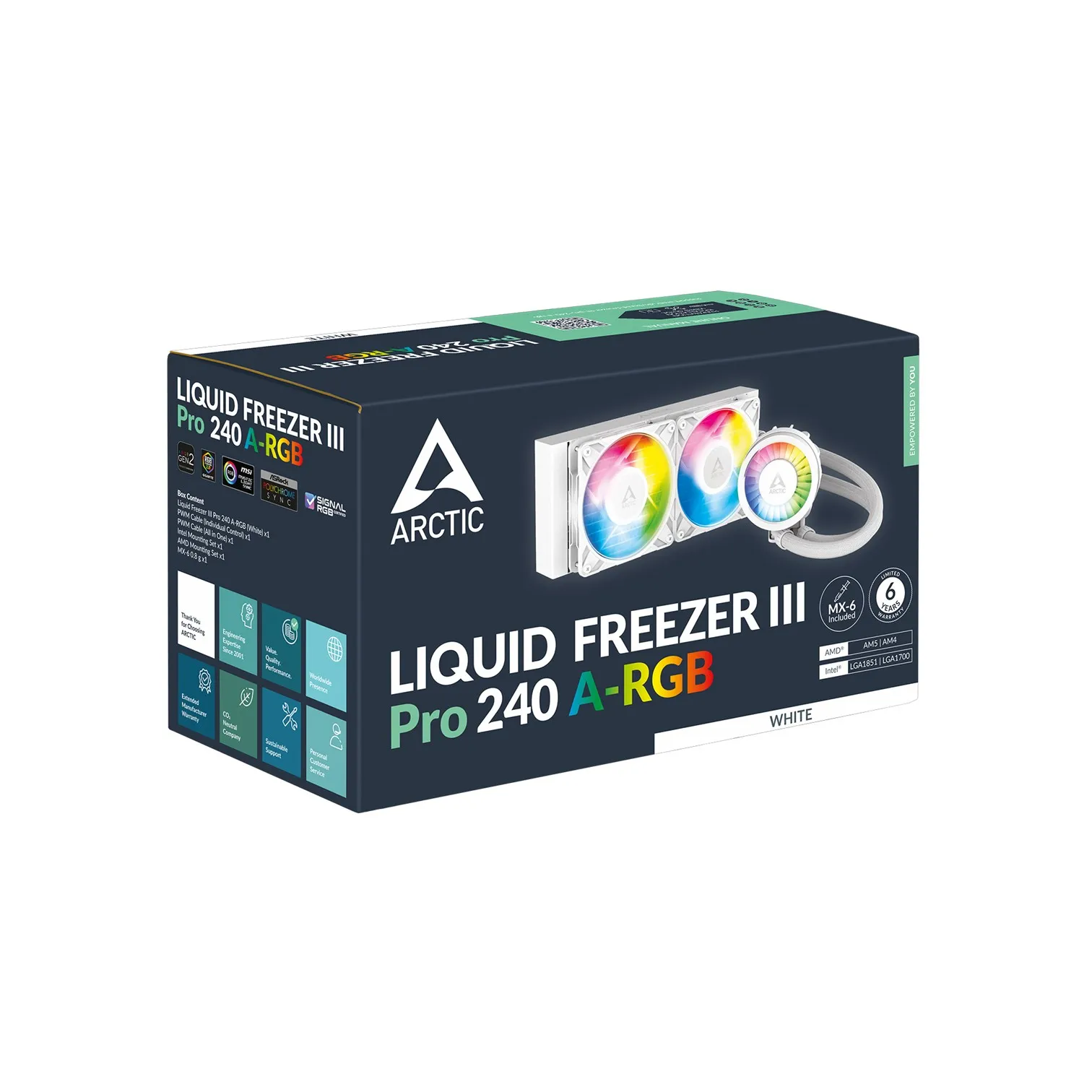 COL CPU AiO LCS Arctic Liquid Freezer III Pro 240 A-RGB (W) Slika 1