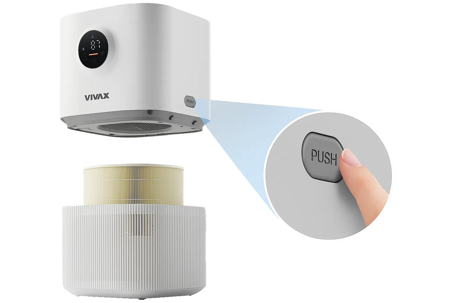 VIVAX HOME prečišćivač vazduha AP-250M W AERIS Compact Slika 1