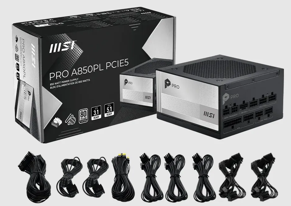 NAPAJANJE MSI PRO A850PL PCIE5 Slika 1
