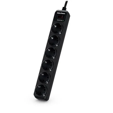 CyberPower produžni kabl sa prenaponskom zaštitom,B0620SC0,6xšuko/1,8m Slika 1