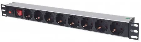 Intellinet PDU letva 19" 1U Rackmount 8-Output, 3m, Black 713986 Slika 1