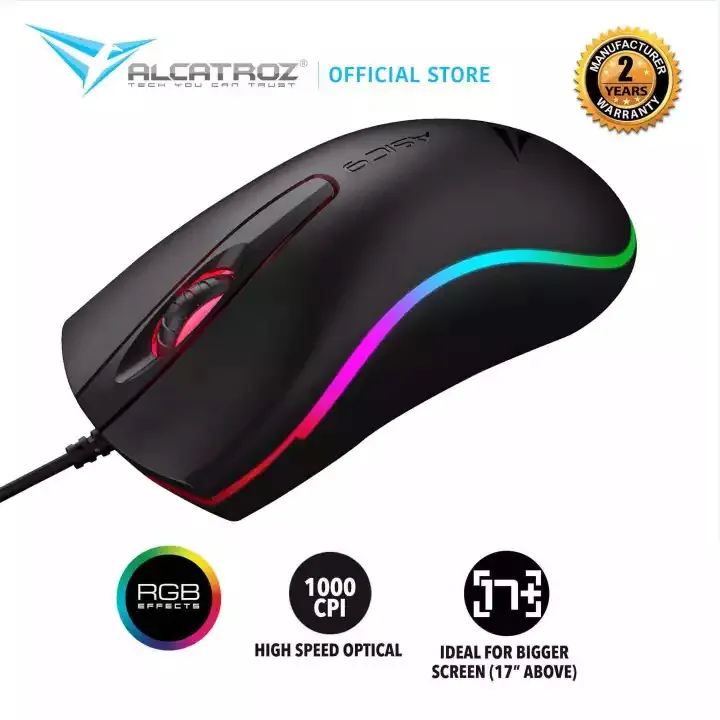 ALCATROZ Asic 9 RGB FX Black Optical Mouse Slika 1