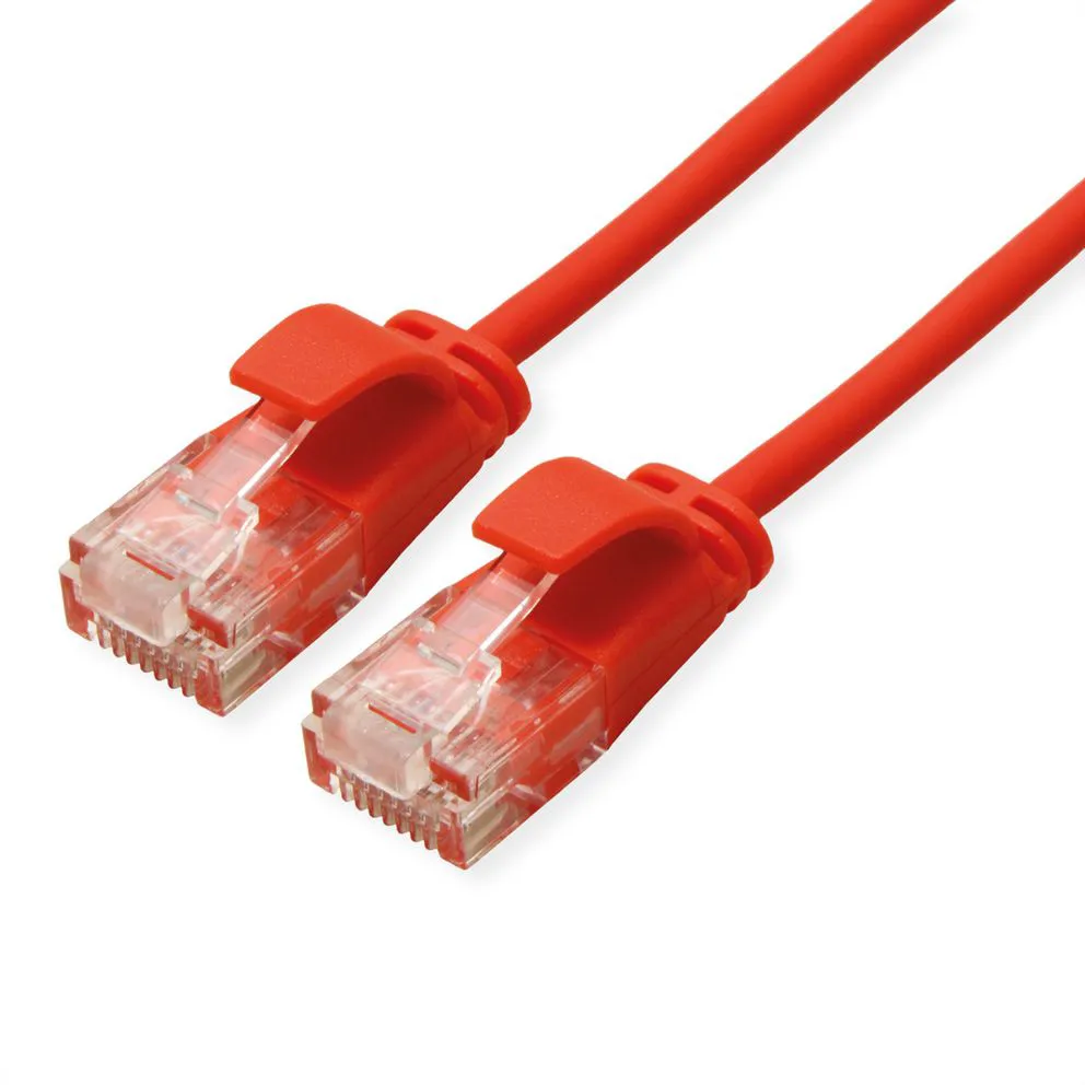 Secomp Roline UTP Data Center PatchCord Slim Cat6a LSOH red 0.5m Slika 1