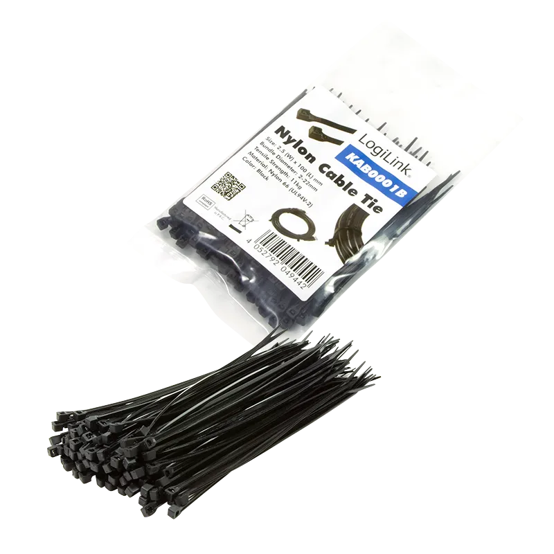LogiLink Vezice 100 kom, 100x2.5mm, crna Slika 3