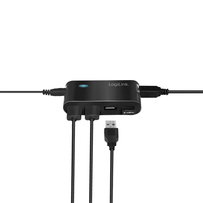 LogiLink USB 2.0 HUB, 4-Port, crni sa napajanjem Slika 2