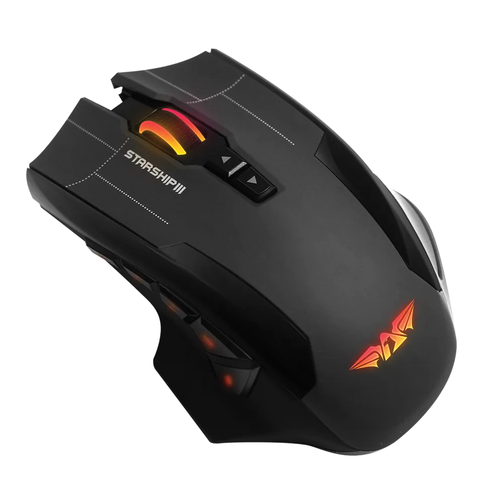 ARMAGGEDDON Starship III RGB NRO-5 Laser USB Gaming Mouse Slika 1