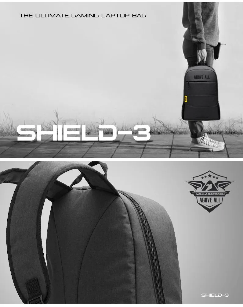 ARMAGGEDDON Shield 3 ranac 15.6" siva boja Slika 6