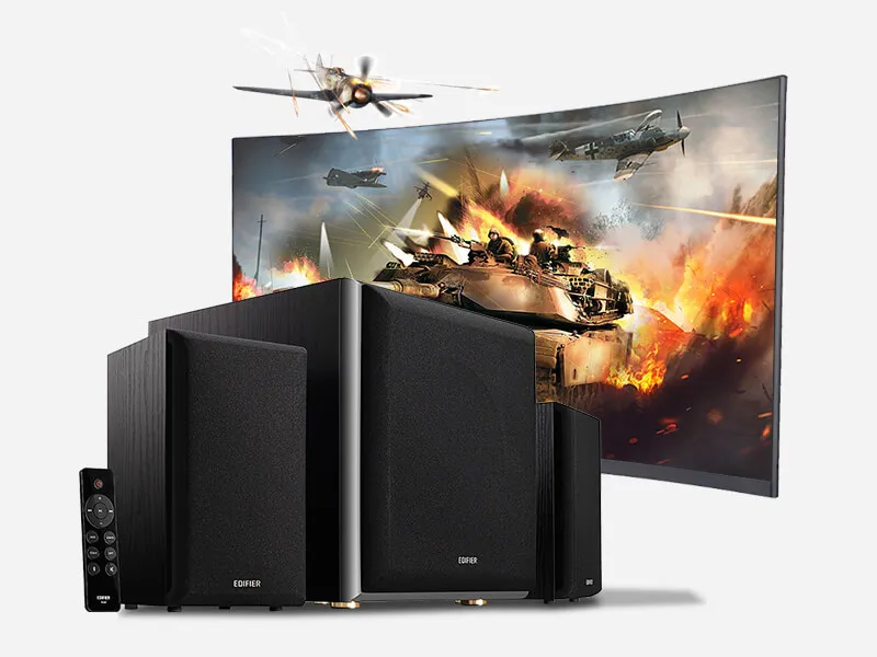 Edifier M601DB BT 2.1 110W Multimedia Speaker with wireless subwoofer black Slika 2
