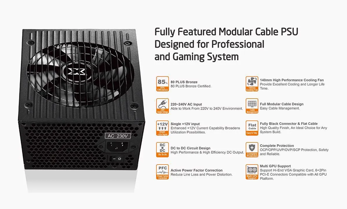 Xigmatek Hydra M 750  80 + Bronze Full Modular 750W Slika 2