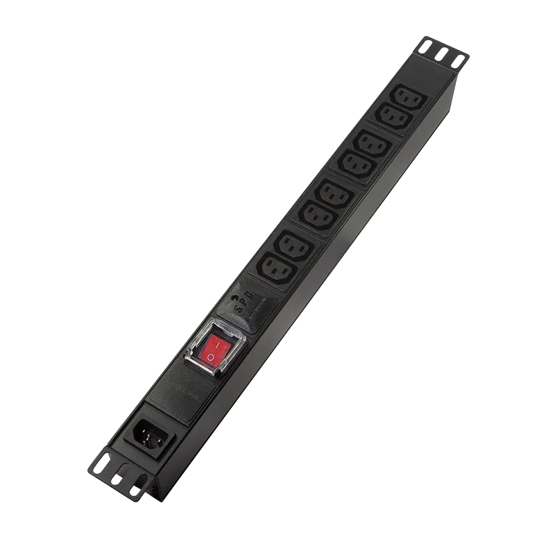 Logilink PDU 230V 8 - C13 1 osigurač on/off bez napojnog kabla Slika 1