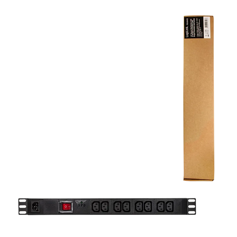 Logilink PDU 230V 8 - C13 1 osigurač on/off bez napojnog kabla Slika 6