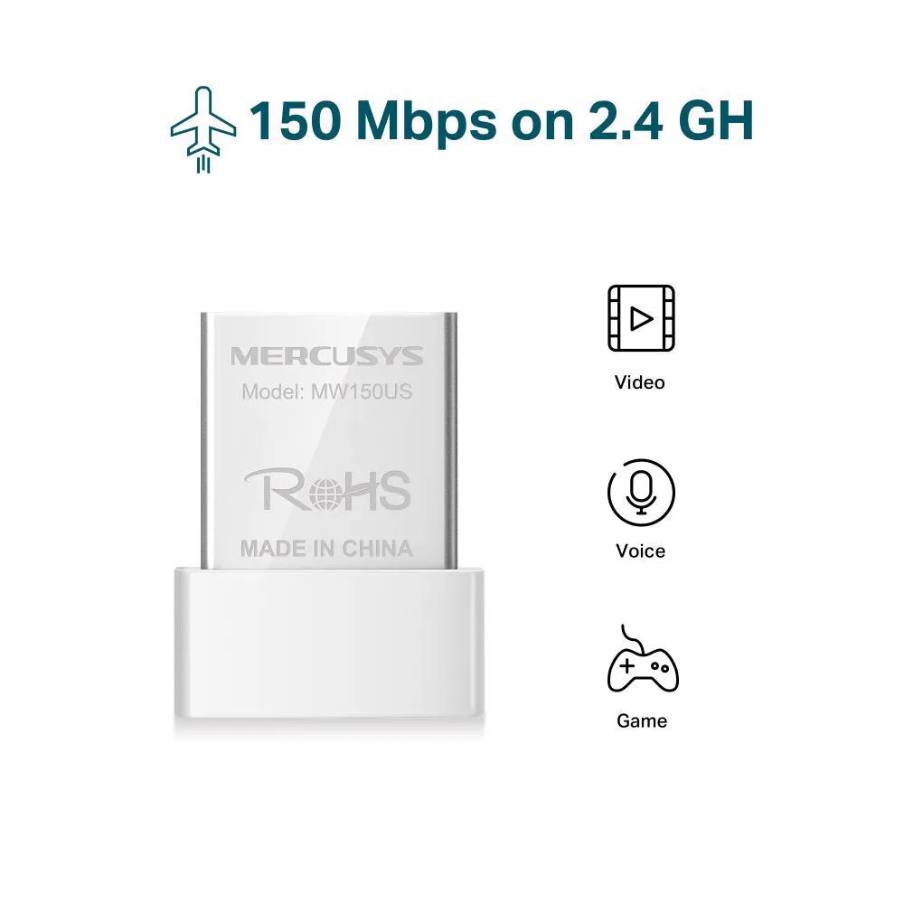 Mercusys MW150US v3, N150 Wireless Nano USB Adapter Slika 2