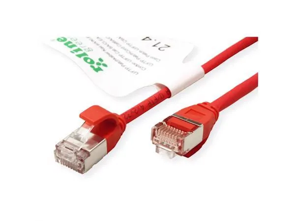 Secomp Roline GREEN U/FTP Data Center PatchCord 6A Slim LSOH crveni 0.5m Slika 3