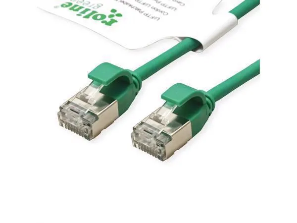 Secomp Roline GREEN U/FTP Data Center PatchCord 6A Slim LSOH zeleni 5.0m Slika 1