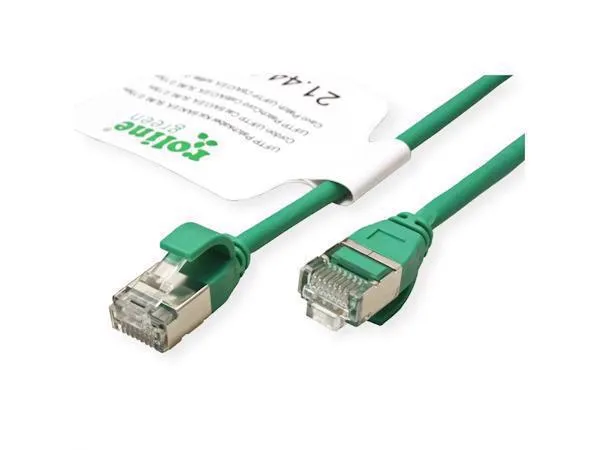 Secomp Roline GREEN U/FTP Data Center PatchCord 6A Slim LSOH zeleni 5.0m Slika 3