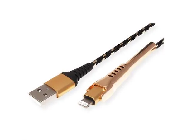 Secomp Roline GOLD Lightning to USB Cable for iPhone, iPod, iPad, with Smartphone support function, 1 m Slika 4