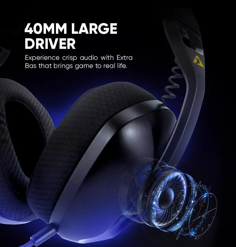 Armaggeddon COSMIC-III Lite Wireless/BT/AUX Black Headset Slika 4
