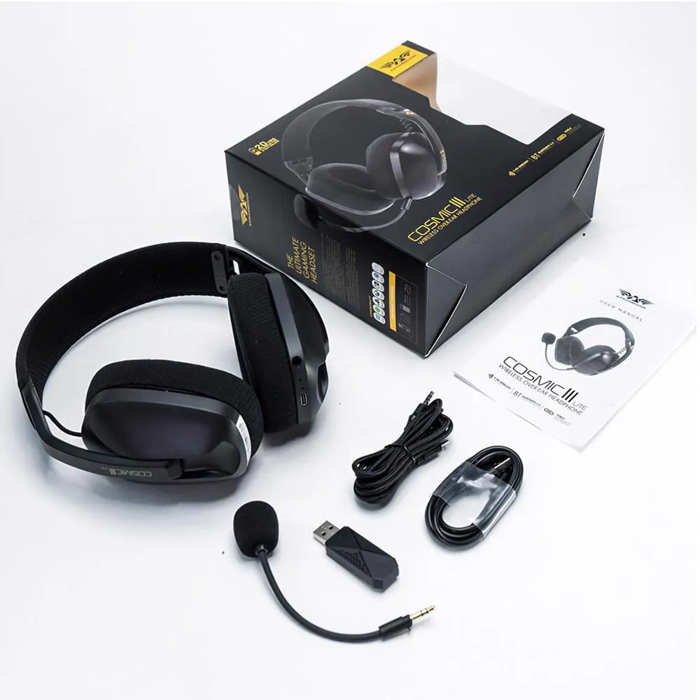 Armaggeddon COSMIC-III Lite Wireless/BT/AUX Black Headset Slika 7