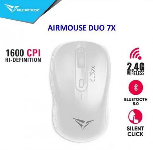 ALCATROZ Airmouse DUO 7X Wireless & Bluetooth White Slika 6