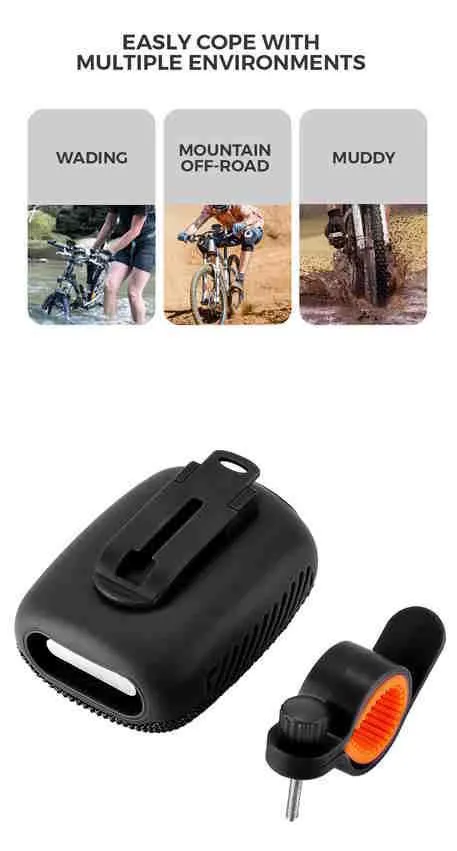 SONICGO! BikeClipZ Midnight Grey Slika 5