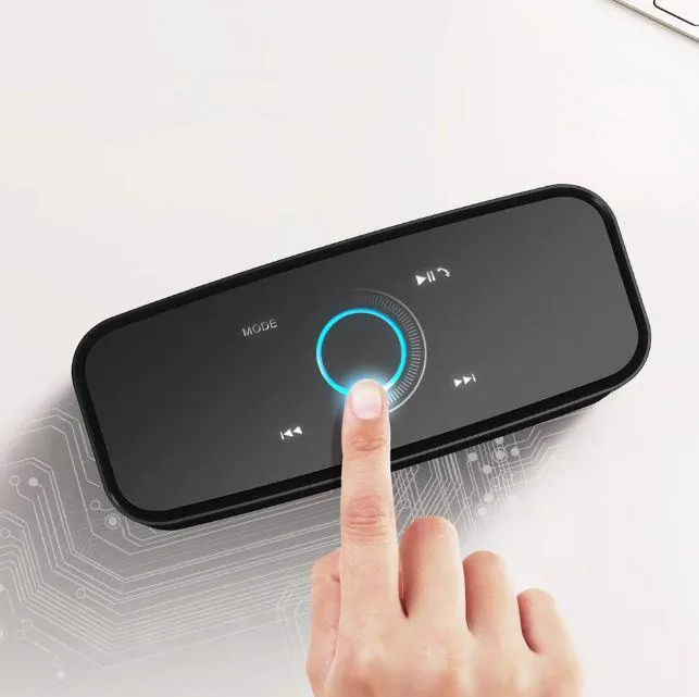 Doss BT SoundBox zvučnik DS-1681 V5.0 IPX5 snaga 6Wx2 Touch panel crni Slika 3