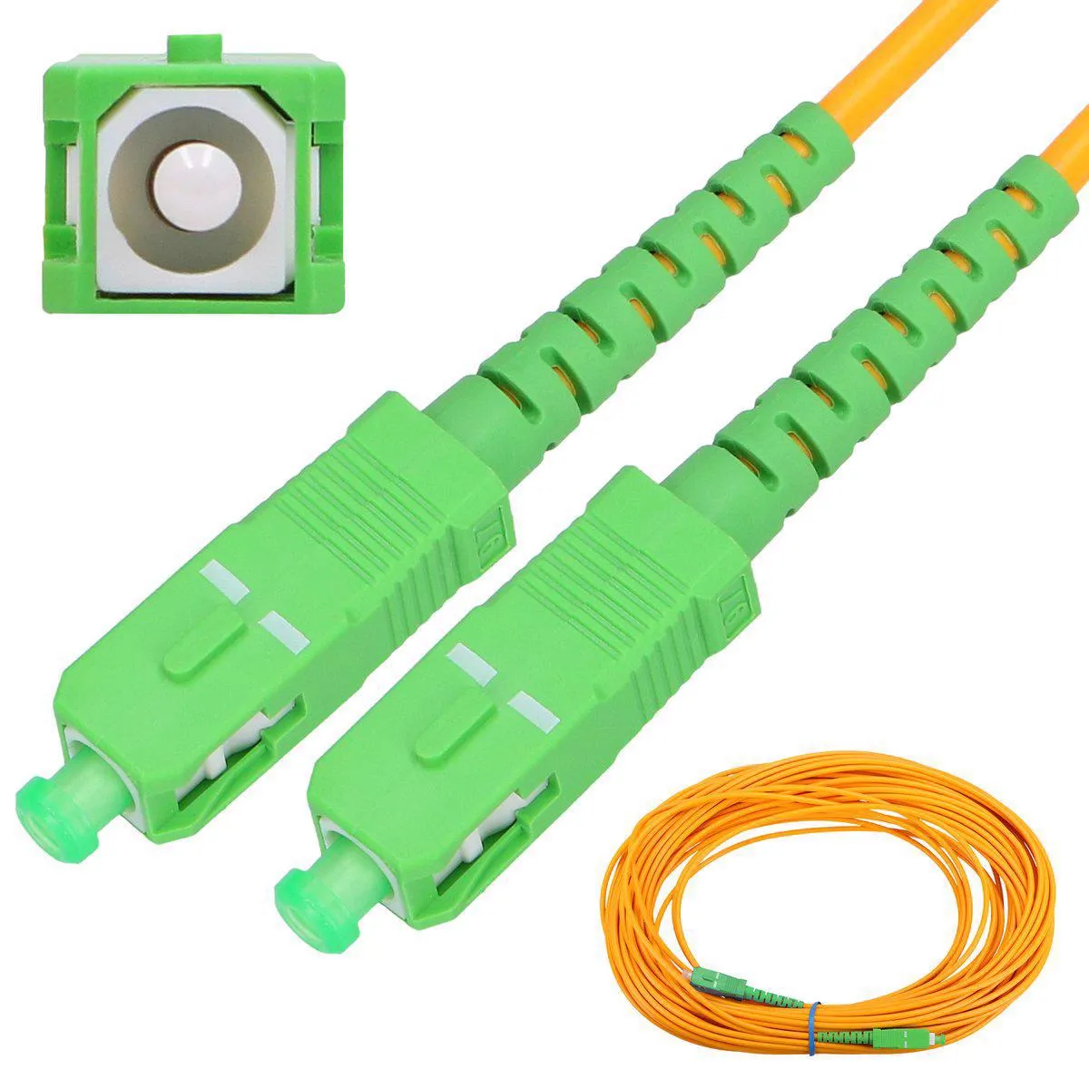 Extralink Patchcord SC/APC-SC/APC SM G.652D Simplex 3.0mm 10.0m Slika 1