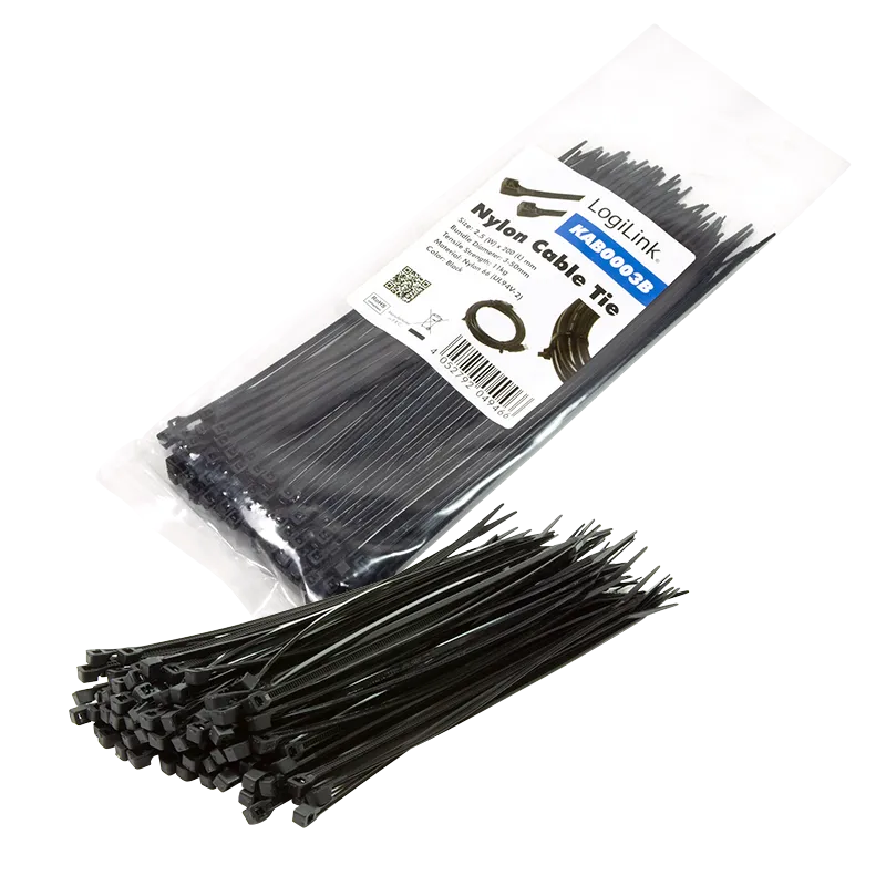 LogiLink Vezice 100 kom, 200x2.5mm, crna Slika 2