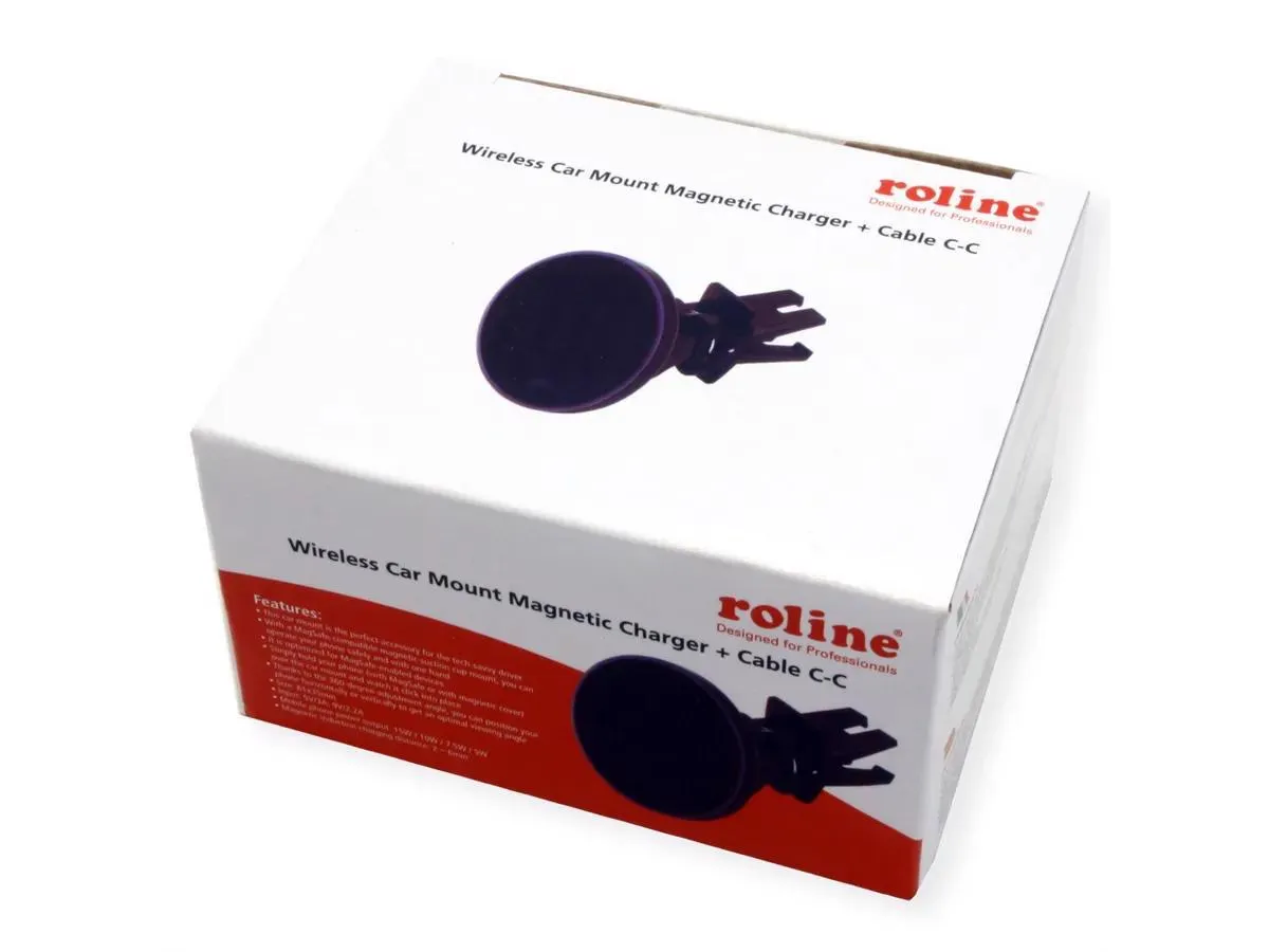 Roline Wireless Car Mount Charger Magnetic + USB cable C-C Slika 5