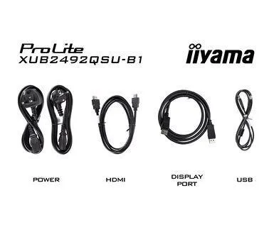 IIYAMA 23.8" XUB2492QSU-B1 2560x1440 100Hz, 0.5ms, USB Hub Slika 1