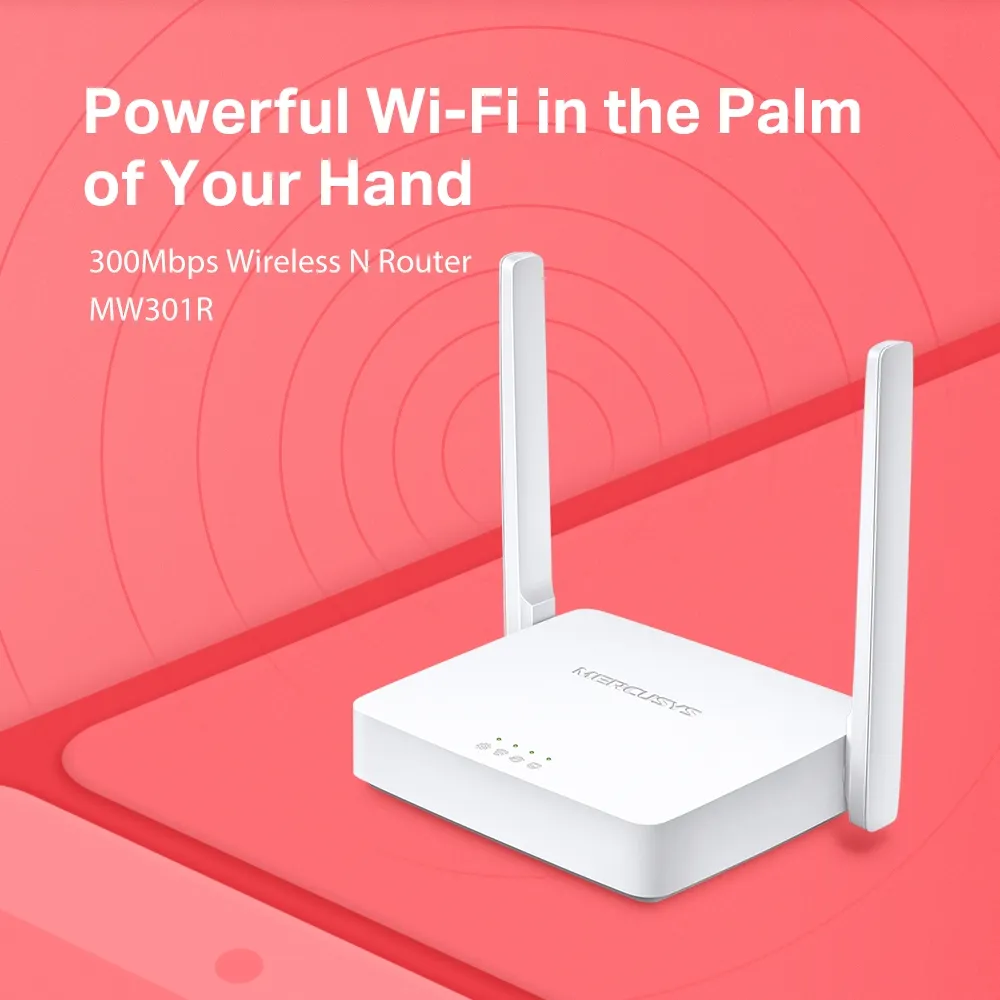 Mercusys MW301R v3.3, WiFi4 300Mbps Wireless N Router, 2 x 5dBi Slika 3