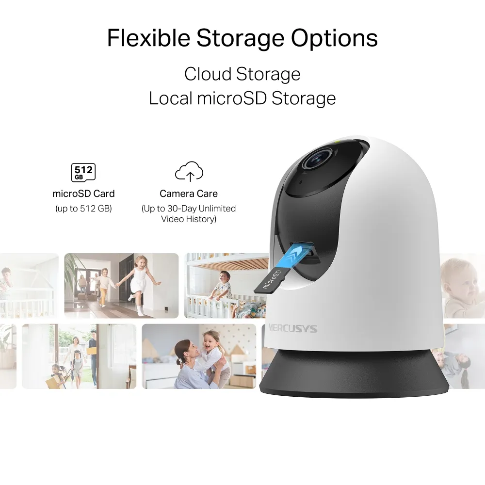 Mercusys MC200 V1.0 Pan/Tilt Home Security Wi-Fi 1080p Camera Slika 6