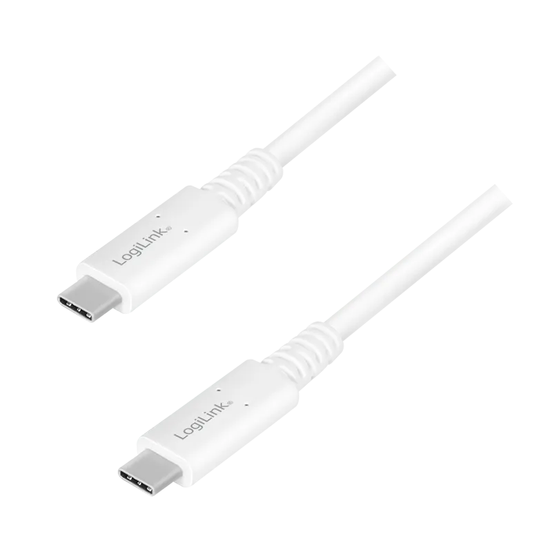 Logilink USB 4.0 Type C - C, M/M, E mark, PD, 8K, bela Slika 2