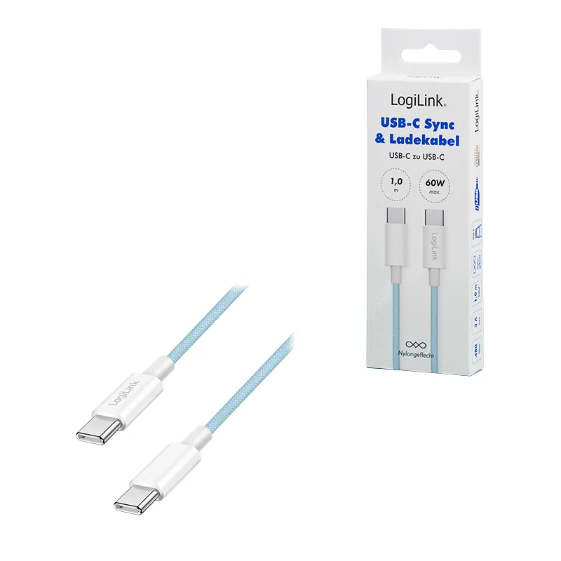 Logilink USB 2.0 Type C - C, M/M, plava, 1.0m Slika 8