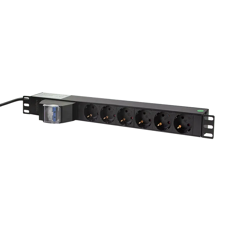 Logilink PDU 6 x šuko CEE 7/3, 2.0m, sa duplim osiguračem Slika 2