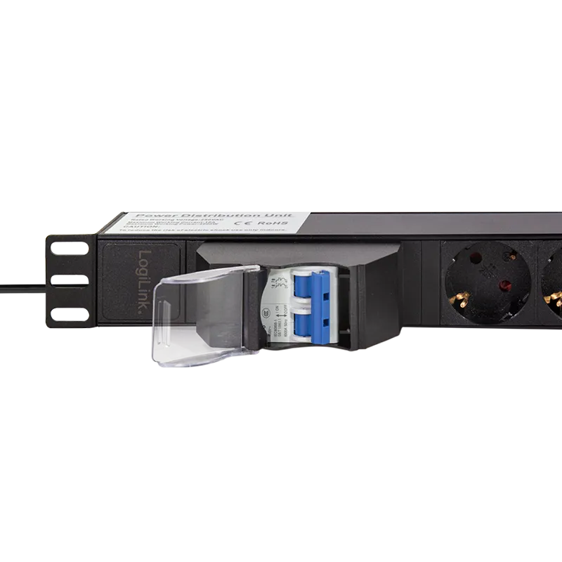 Logilink PDU 6 x šuko CEE 7/3, 2.0m, sa duplim osiguračem Slika 4