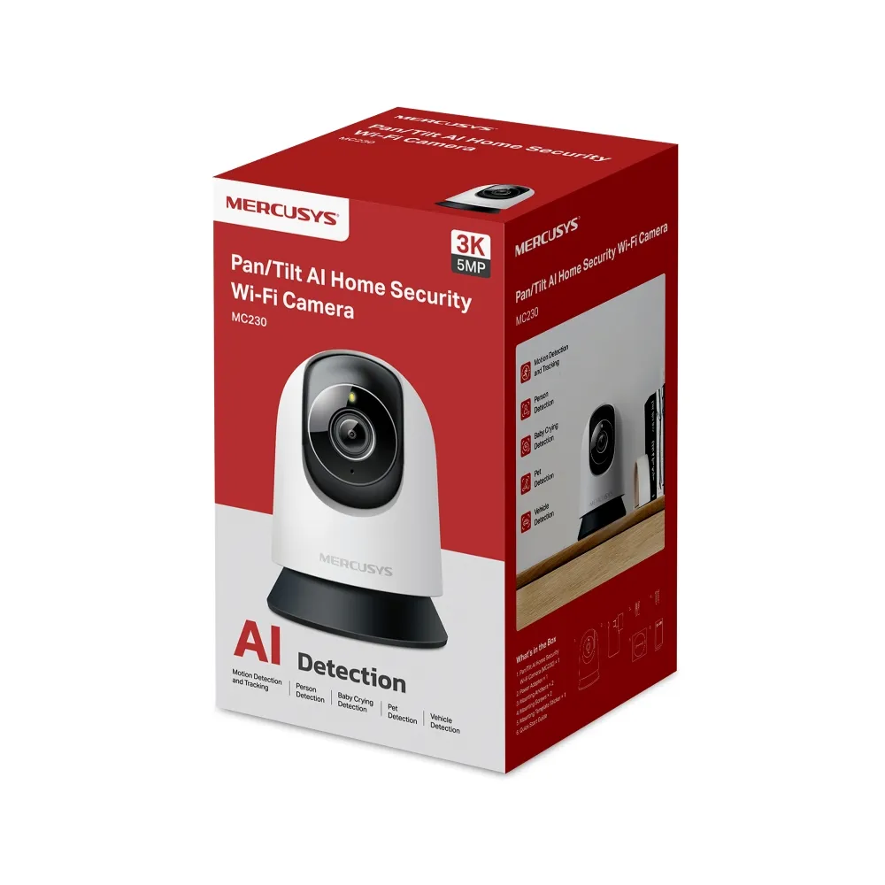 Mercusys MC230 V1.0, Pan/Tilt Home Security Wi-Fi AI Camera Slika 1