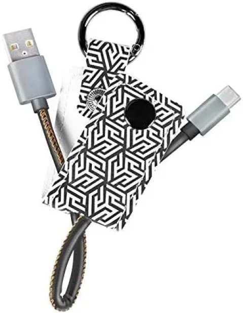 Logilink USB 2.0 Type C cable privezak, C/M na USB - A/M, bela / crna Slika 2