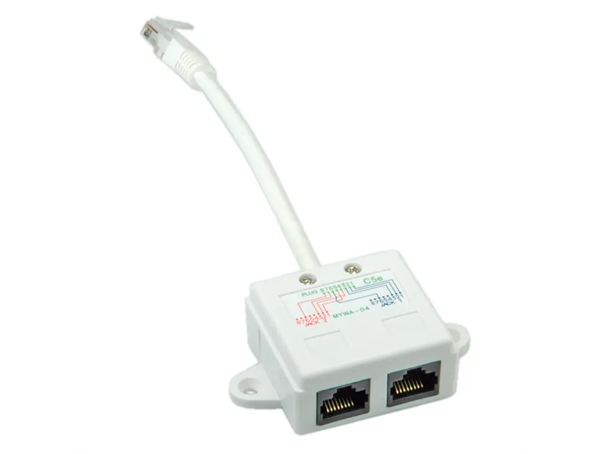 Secomp Value T Adapter, 1xRJ45 M to 2xRJ45 F, UTP Slika 1