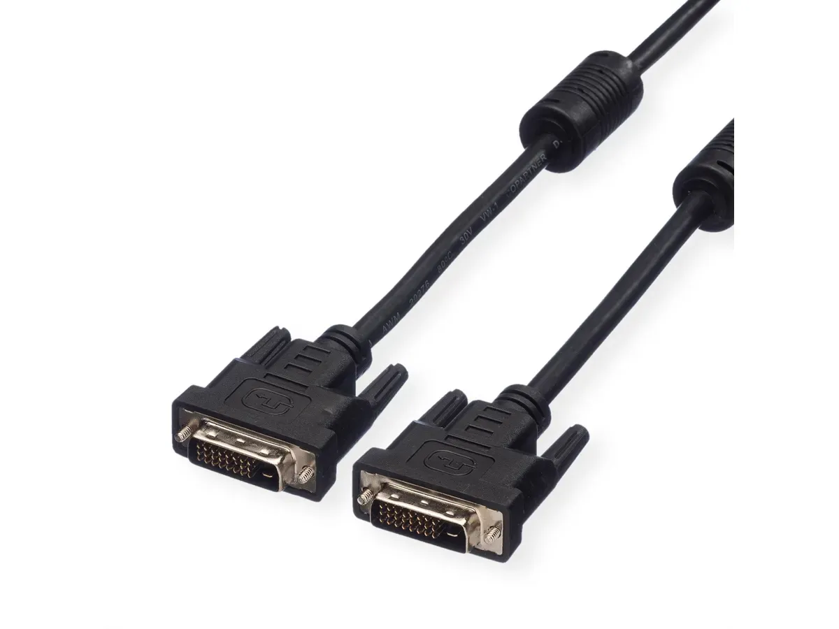 Secomp Value DVI Cable, DVI (24+1), Dual Link, M/M, 1.0m Slika 1