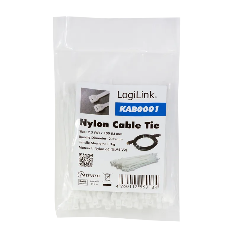 LogiLink Vezice 100 kom, 100x2.5mm, prozirne Slika 6
